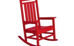 15 Ideas of Red Patio Rocking Chairs