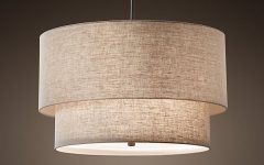 Fabric Drum Shade Chandeliers