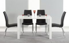 White Gloss Dining Tables 140cm