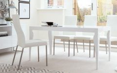 White Gloss Dining Tables and 6 Chairs