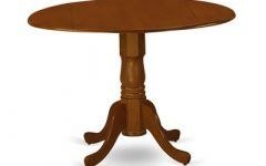 Boothby Drop Leaf Rubberwood Solid Wood Pedestal Dining Tables