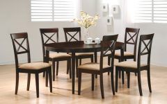 2024 Best of Crawford 7 Piece Rectangle Dining Sets