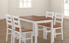 2024 Best of Yedinak 5 Piece Solid Wood Dining Sets