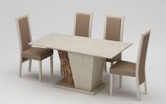 20 Collection of Marble Effect Dining Tables and Chairs