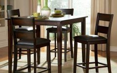 20 The Best Biggs 5 Piece Counter Height Solid Wood Dining Sets (set of 5)
