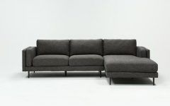 15 Inspirations Aquarius Dark Grey 2 Piece Sectionals with Laf Chaise