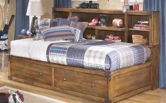 2024 Popular Full Size Storage Bed with Bookcases Headboard