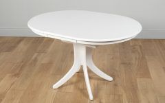 White Round Extending Dining Tables