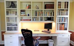 15 Photos Study Desk with Bookshelves