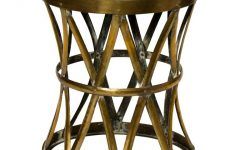 10 Inspirations White Antique Brass Stools