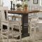 Wyatt 6 Piece Dining Sets with Celler Teal Chairs