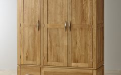 Triple Oak Wardrobes